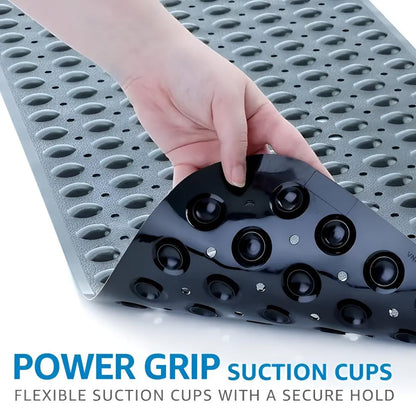 Non-Slip Bathtub Mat with Suction Cups and Drain Holes