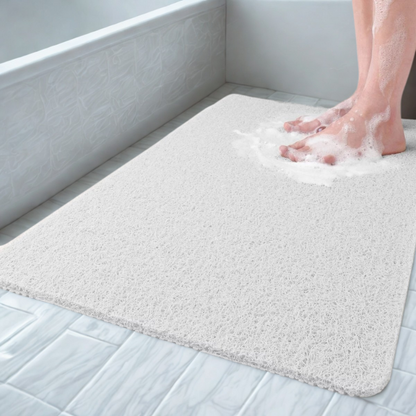 Non-Slip Shower Mat and Bath Mat with Drainage Holes and Anti-Slip Bottom