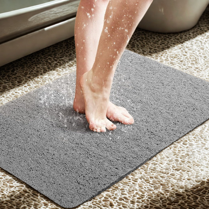 Non-Slip Shower Mat and Bath Mat with Drainage Holes and Anti-Slip Bottom