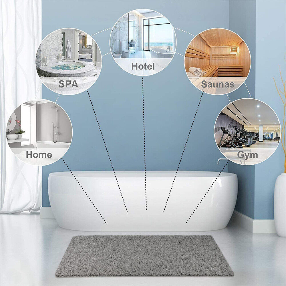 Non-Slip Shower Mat with Drainage for Bath, Shower and Wet Areas