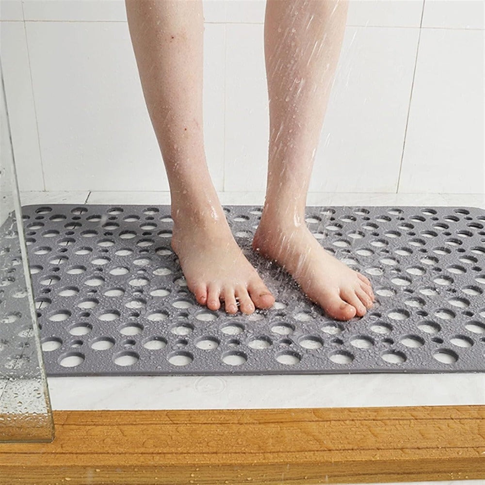 Non-Slip Shower Mat with Drainage Holes for Bath and Shower