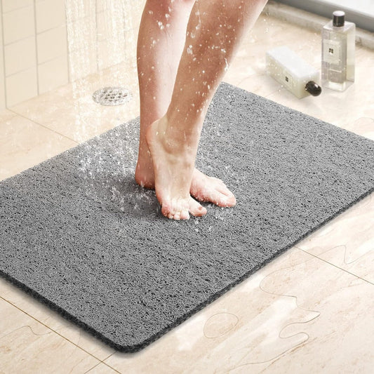 Non-Slip Shower Mat with Drainage Holes for Wet Surfaces