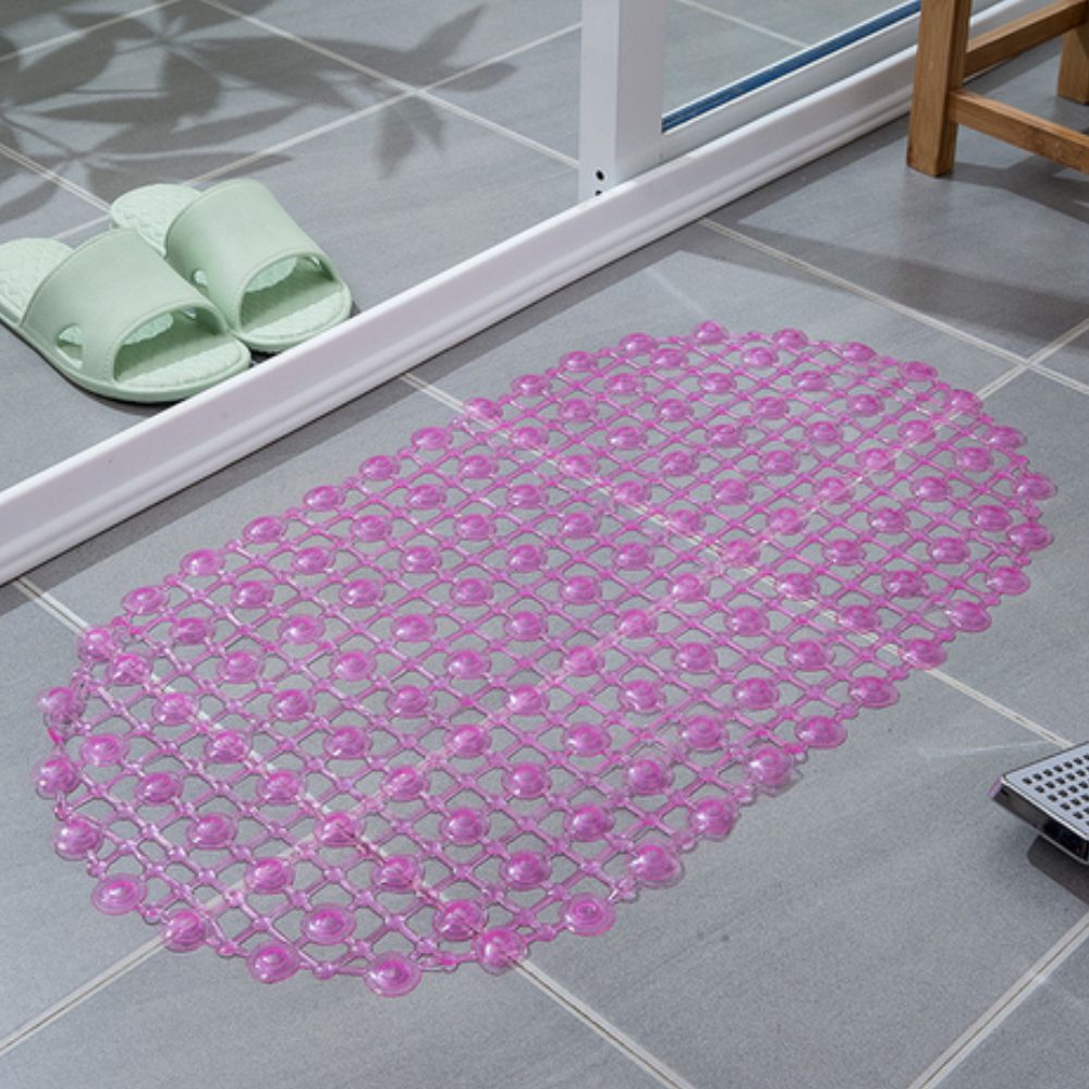 Non-Slip Shower Mat with Suction Cups for Bath and Shower, Oval