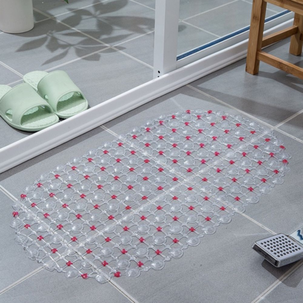 Non-Slip Shower Mat with Suction Cups for Bath and Shower, Oval
