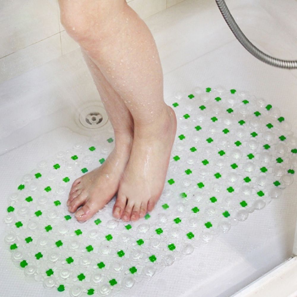 Non-Slip Shower Mat with Suction Cups for Bath and Shower, Oval