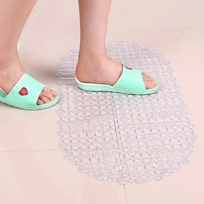 Non-Slip Shower Mat with Suction Cups for Bath and Shower, Oval