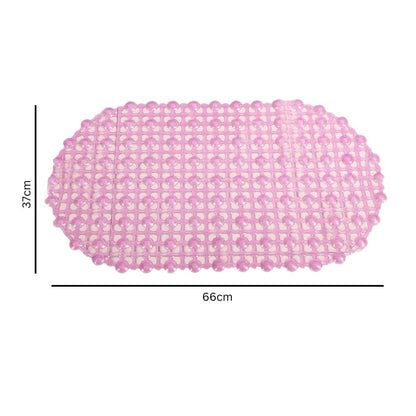 Non-Slip Shower Mat with Suction Cups for Bath and Shower, Oval