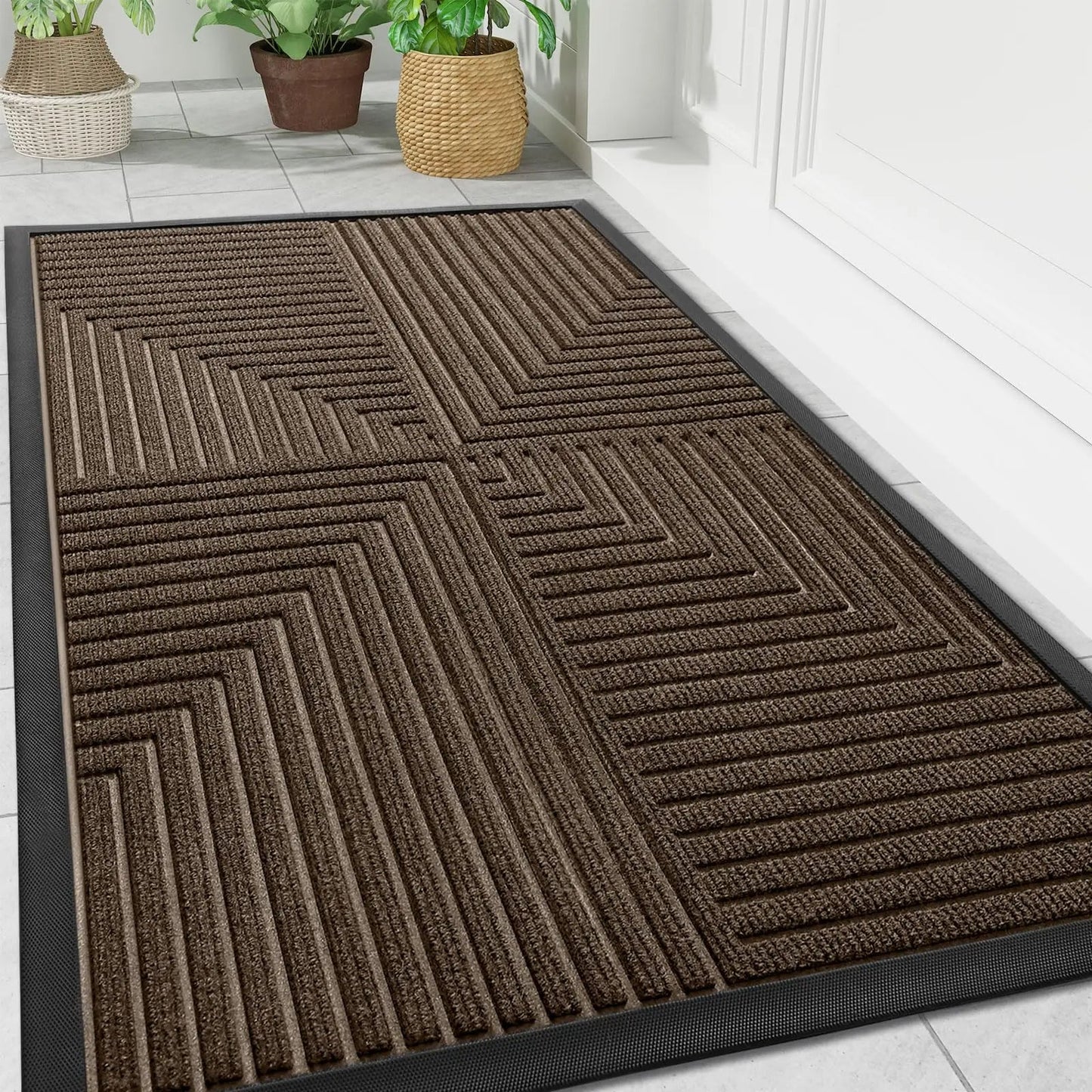 Outdoor Doormat with Anti-Slip Backing for Indoor and Outdoor Use