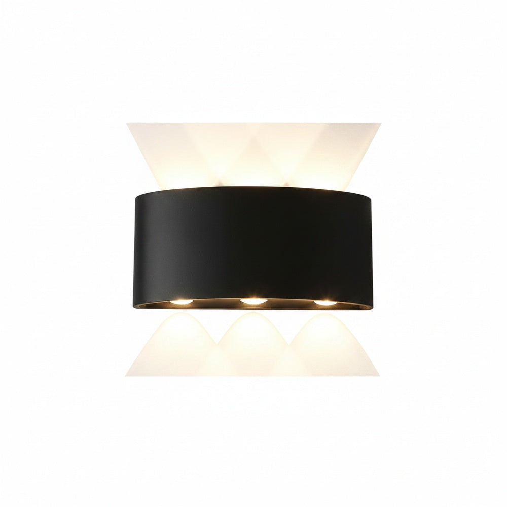 Outdoor Indoor LED Wall Lamp Modern Up Down Light with Multi-LED Beam Effect