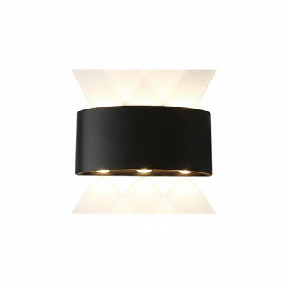 Outdoor Indoor LED Wall Lamp Modern Up Down Light with Multi-LED Beam Effect