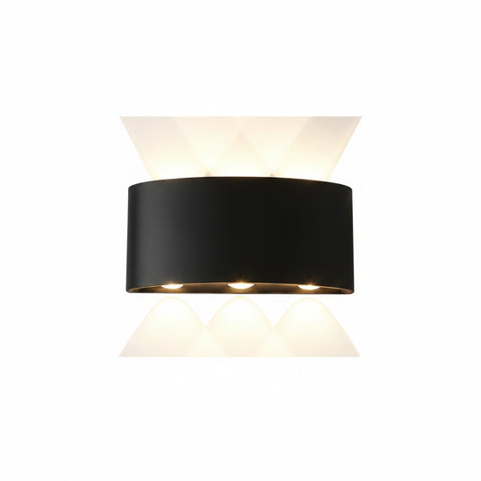 Outdoor Indoor LED Wall Lamp Modern Up Down Light with Multi-LED Beam Effect