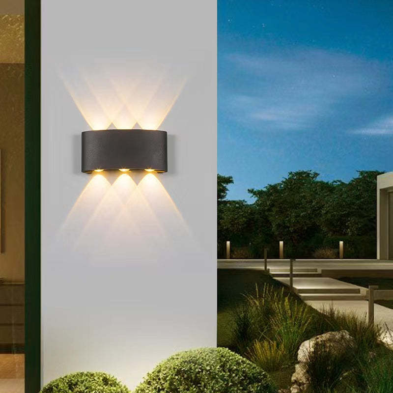 Outdoor Indoor LED Wall Lamp Modern Up Down Light with Multi-LED Beam Effect