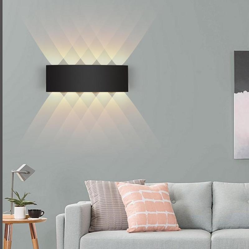 Outdoor Indoor LED Wall Lamp Modern Up Down Light with Multi-LED Beam Effect