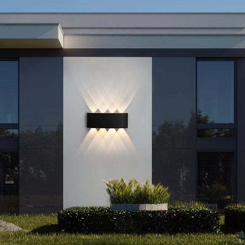 Outdoor Indoor LED Wall Lamp Modern Up Down Light with Multi-LED Beam Effect