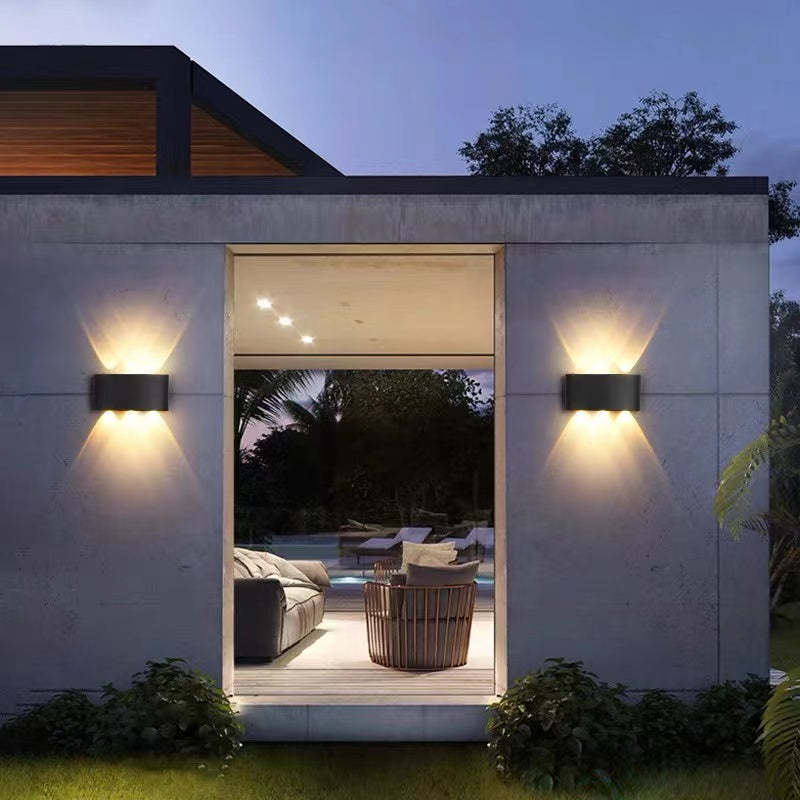 Outdoor Indoor LED Wall Lamp Modern Up Down Light with Multi-LED Beam Effect