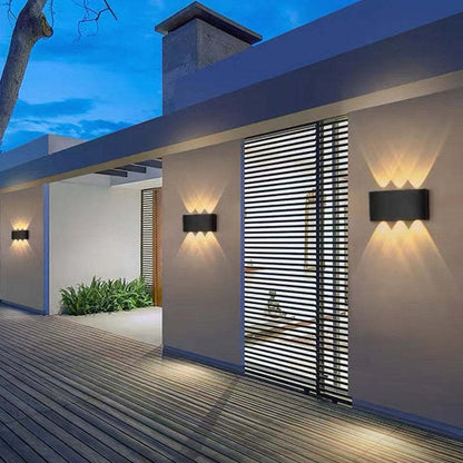Outdoor Indoor LED Wall Lamp Modern Up Down Light with Multi-LED Beam Effect
