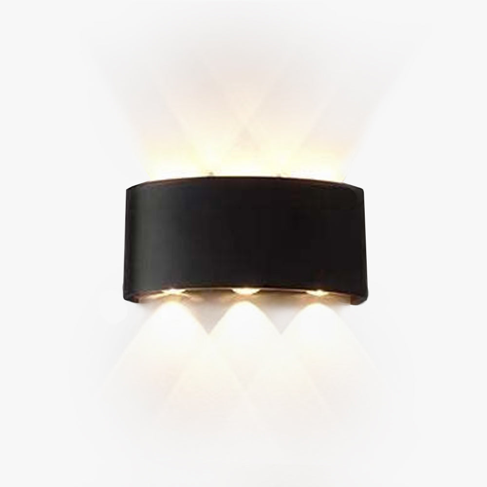 Outdoor Indoor LED Wall Lamp Modern Up Down Light with Multi-LED Beam Effect