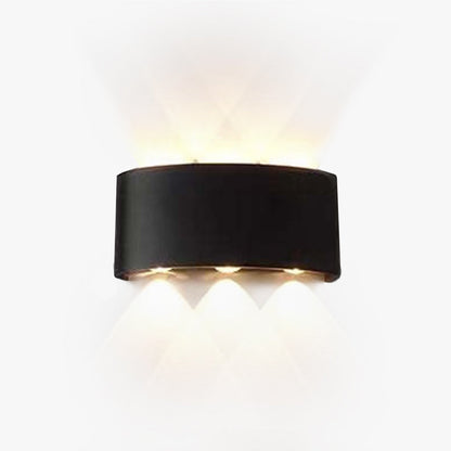 Outdoor Indoor LED Wall Lamp Modern Up Down Light with Multi-LED Beam Effect