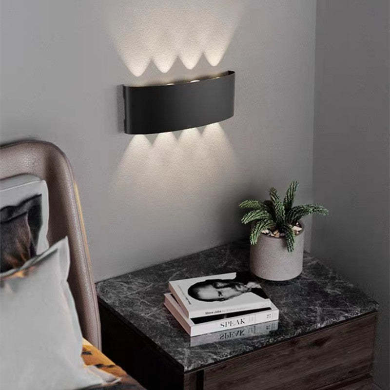 Outdoor Indoor LED Wall Lamp Modern Up Down Light with Multi-LED Beam Effect