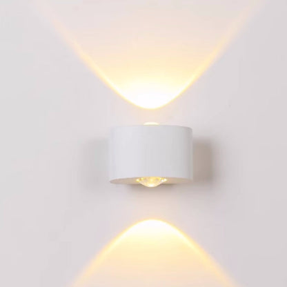 Outdoor Indoor LED Wall Lamp Modern Up Down Light with Multi-LED Beam Effect
