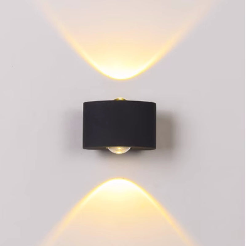 Outdoor Indoor LED Wall Lamp Modern Up Down Light with Multi-LED Beam Effect
