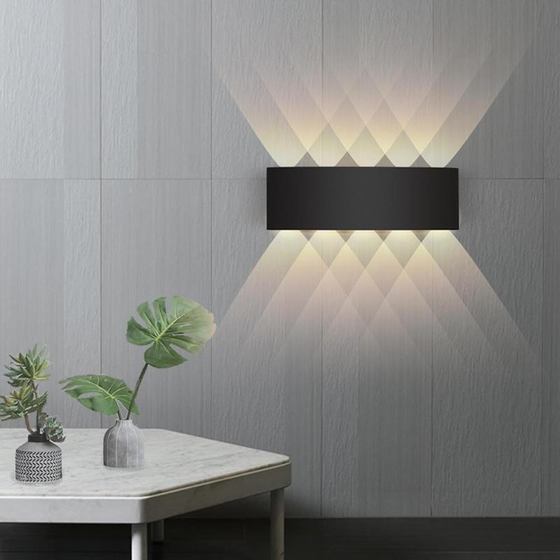 Outdoor Indoor LED Wall Lamp Modern Up Down Light with Multi-LED Beam Effect