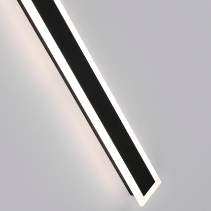 Outdoor LED Wall Lamp Minimalist Linear Strip Light with Motion Sensor Option
