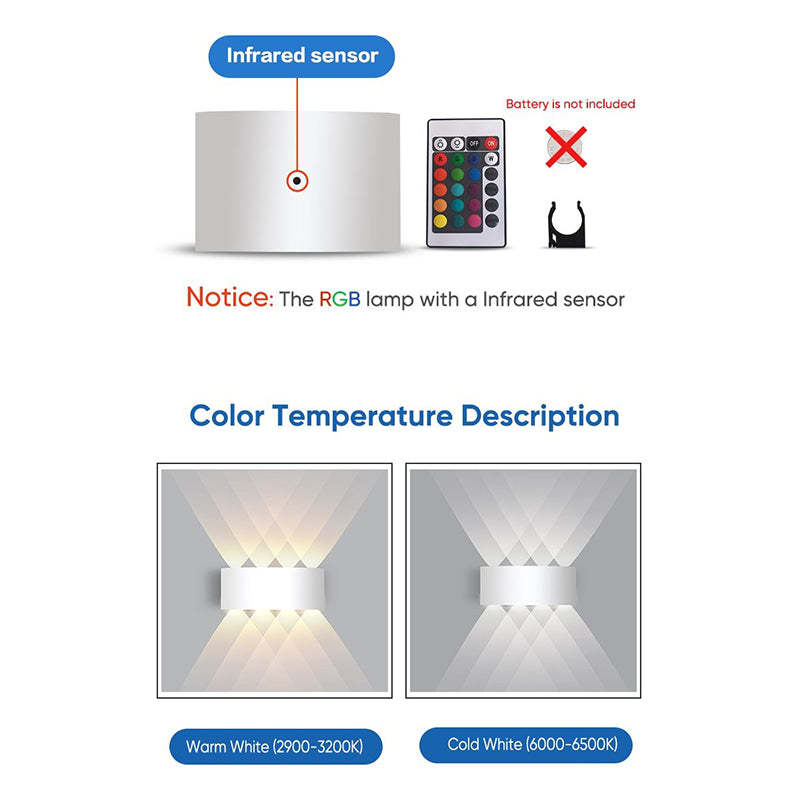 Outdoor LED Wall Lamp Modern Up Down Light Effect for Indoor and Outdoor Use