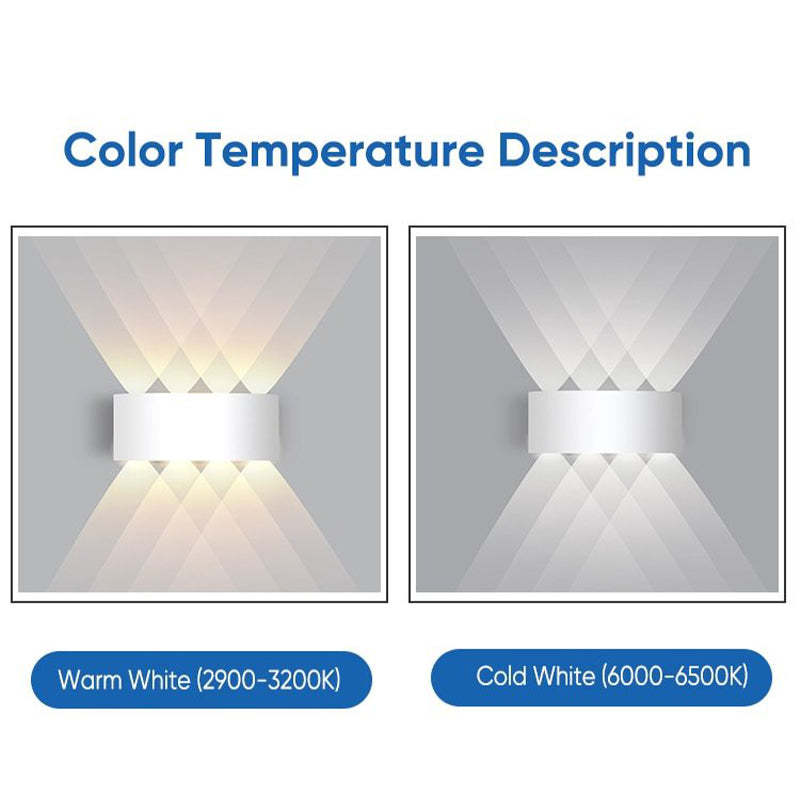 Outdoor LED Wall Lamp Modern Up Down Light Effect for Indoor and Outdoor Use