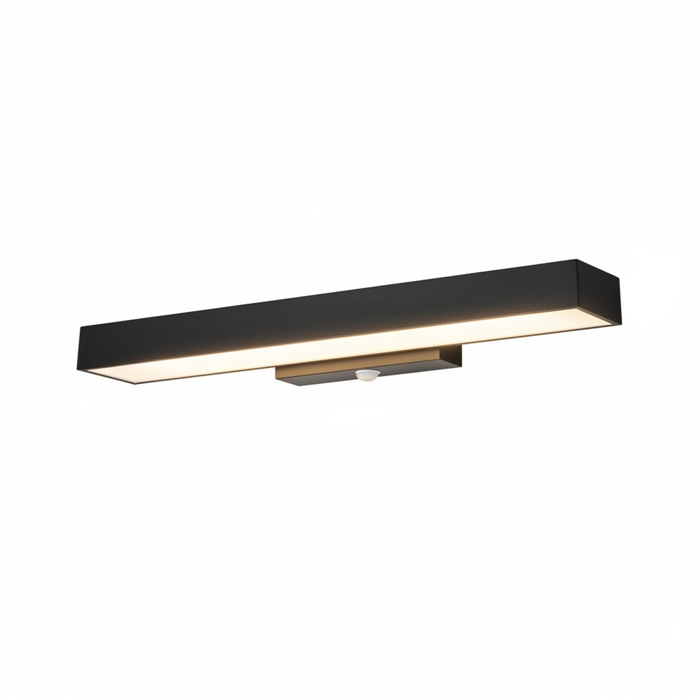 Outdoor LED Wall Lamp Modern with Motion Sensor and Rectangular Bar Design