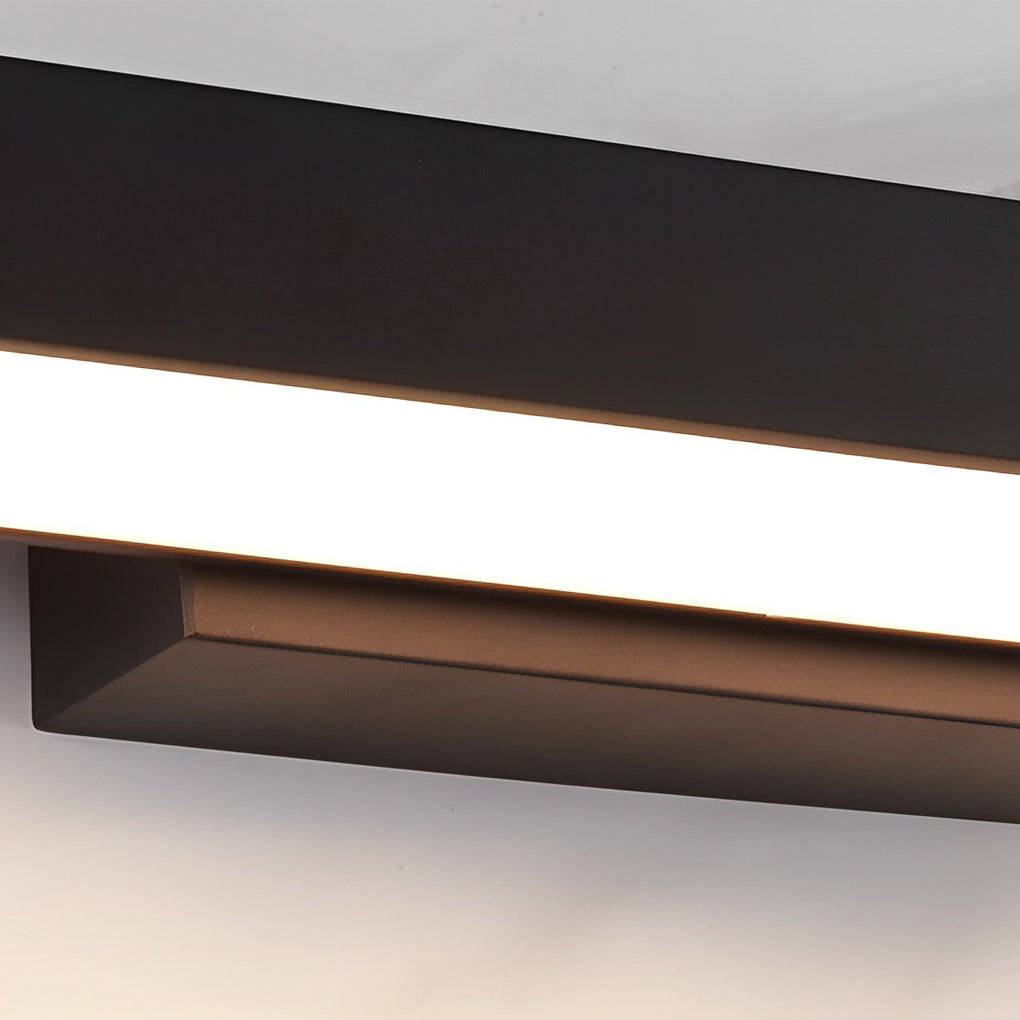 Outdoor LED Wall Lamp Modern with Motion Sensor and Rectangular Bar Design