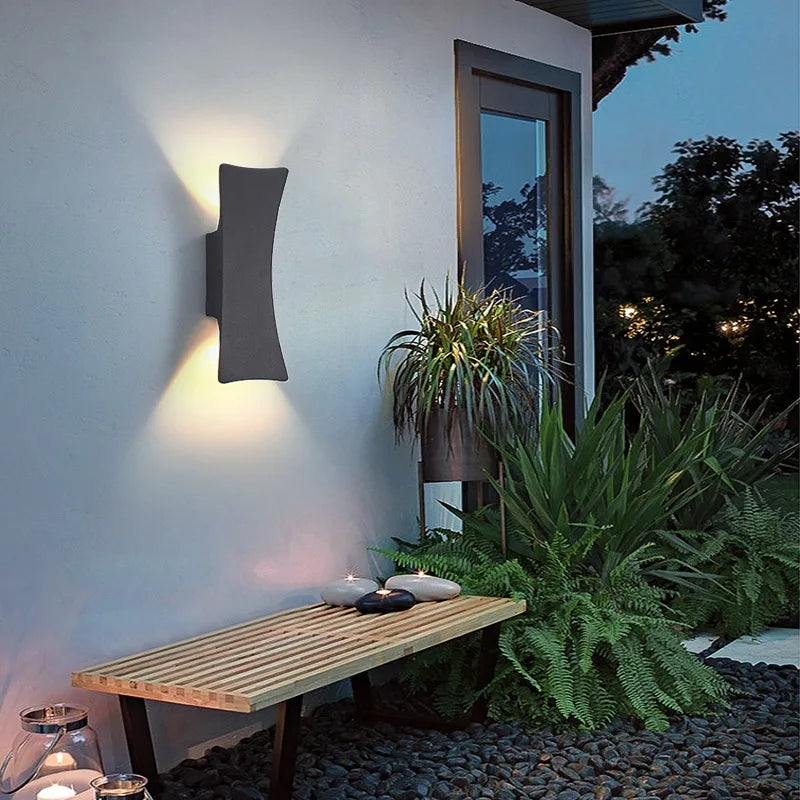 Outdoor LED Wall Light Modern Up and Down with Integrated LED