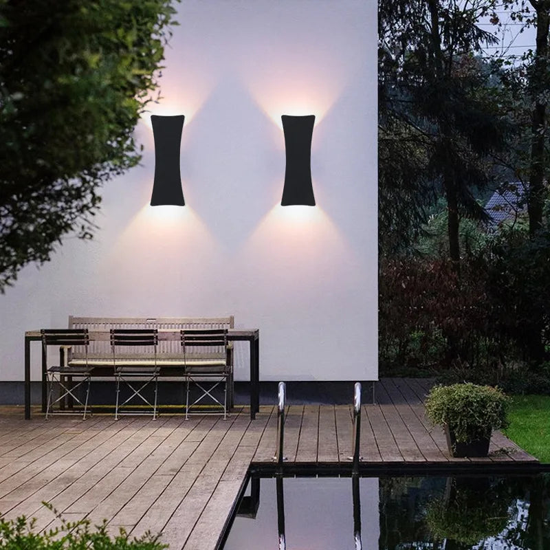 Outdoor LED Wall Light Modern Up and Down with Integrated LED