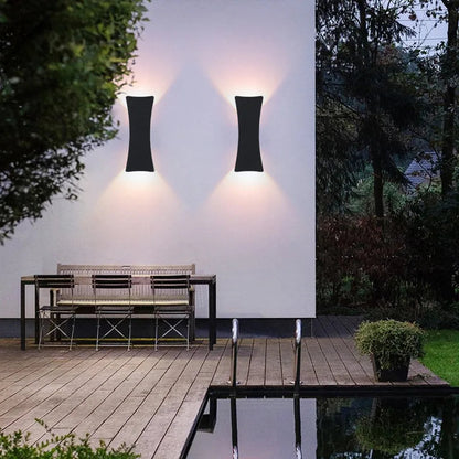 Outdoor LED Wall Light Modern Up and Down with Integrated LED