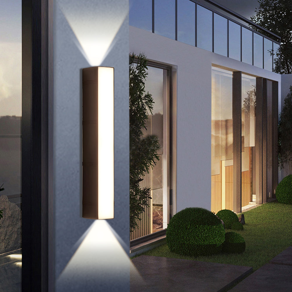 Outdoor LED Wall Light Modern Up Down with Integrated LED for Garden and Patio