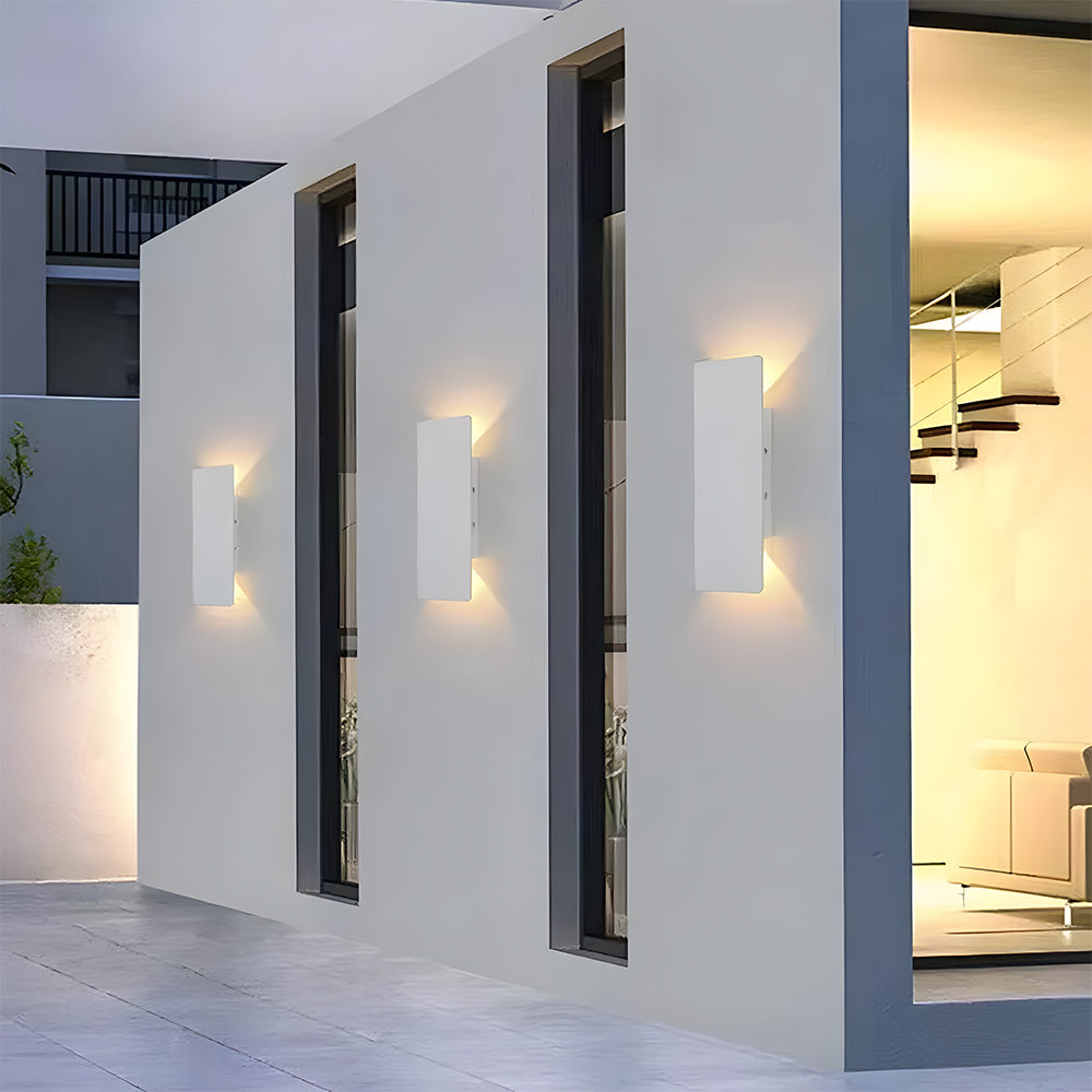 Outdoor LED Wall Light Modern Up Down with IP65 Rating for Garden and Patio