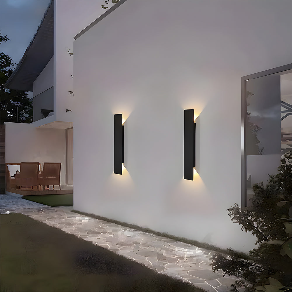 Outdoor LED Wall Light Modern Up Down with IP65 Rating for Garden and Patio