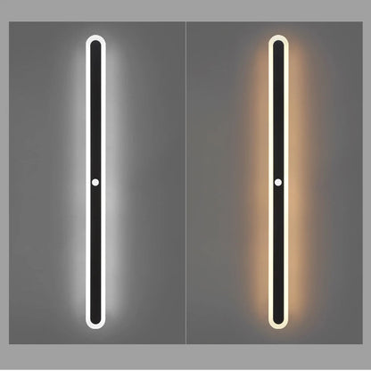 Outdoor LED Wall Light Modern with Motion Sensor and Linear Design