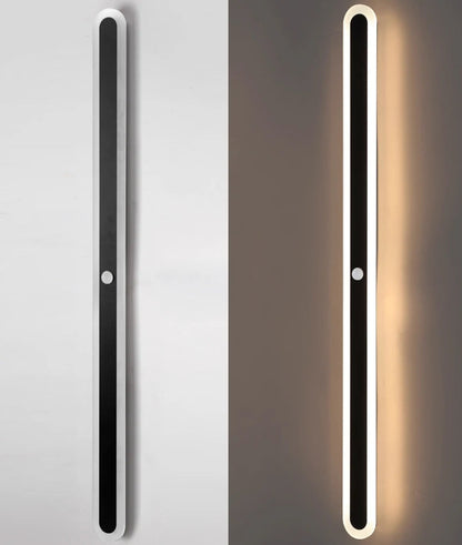 Outdoor LED Wall Light Modern with Motion Sensor and Linear Design