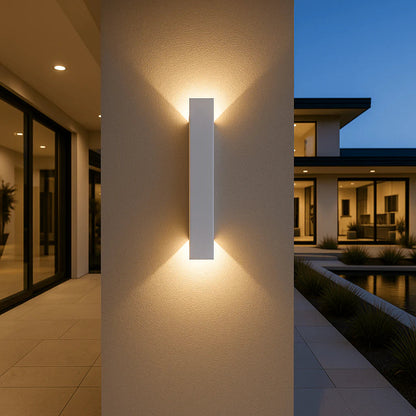 Outdoor LED Wall Light with Up Down Beam and IP65 Rating