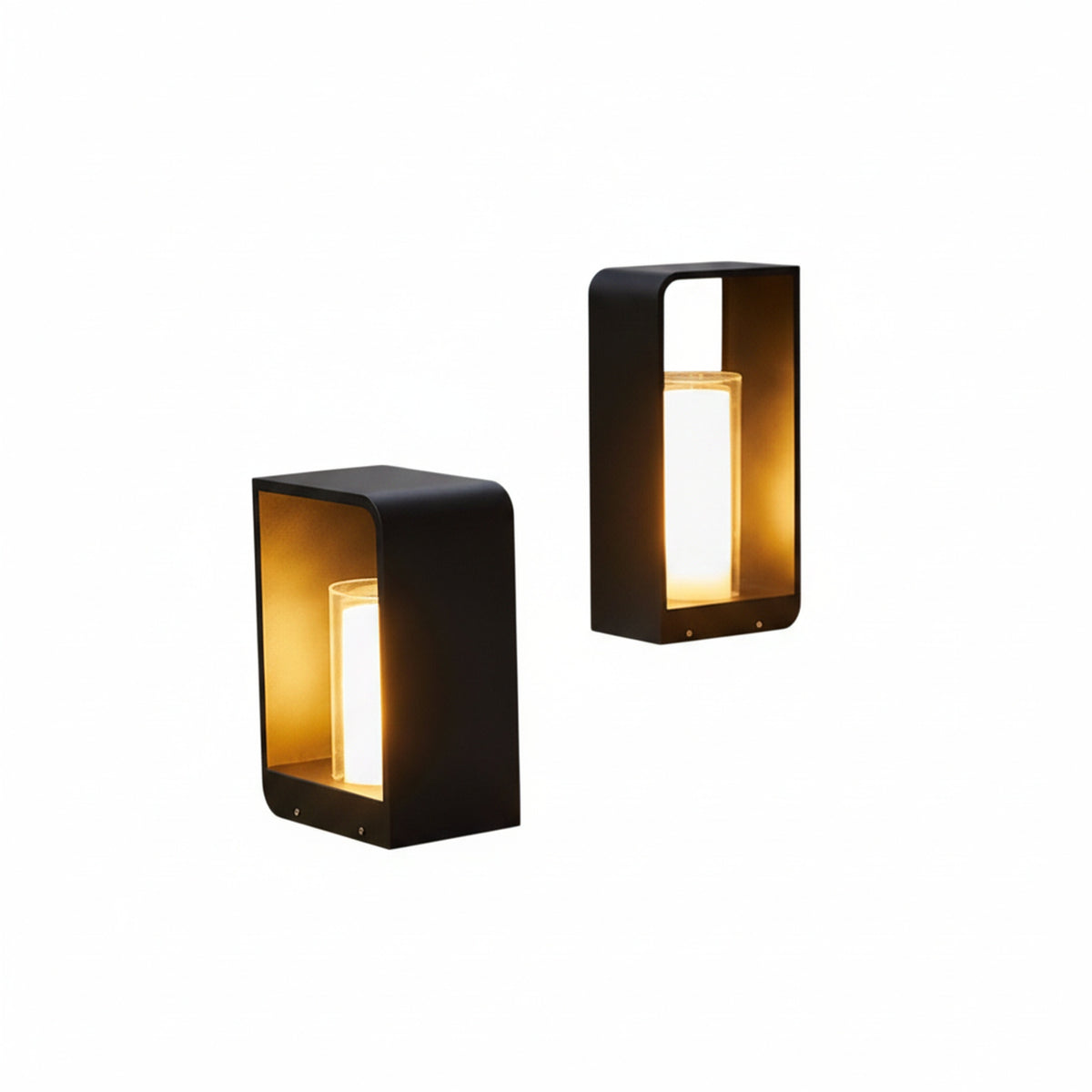 Outdoor Solar LED Bollard Lamp Modern Minimalist Garden Path Light