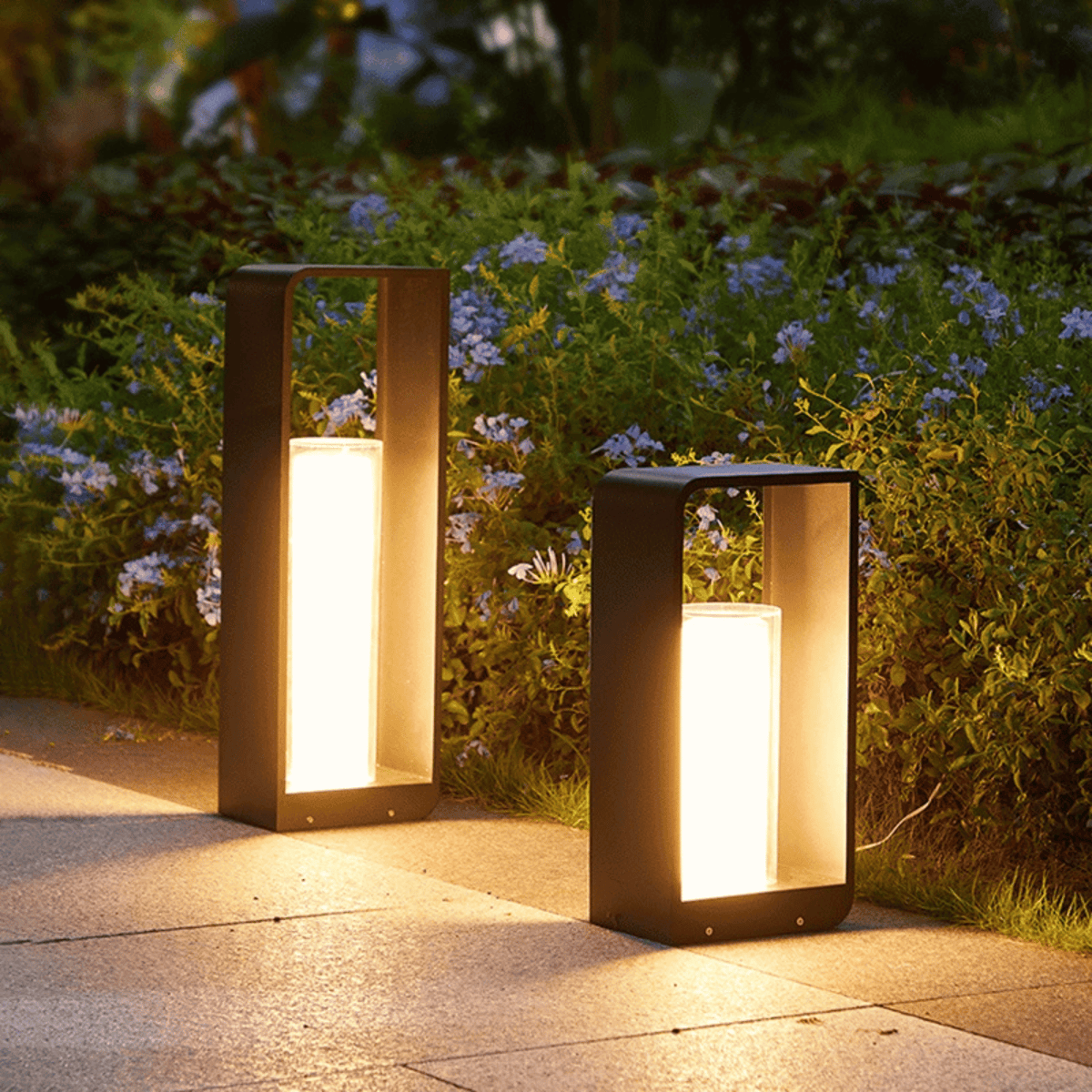 Outdoor Solar LED Bollard Lamp Modern Minimalist Garden Path Light