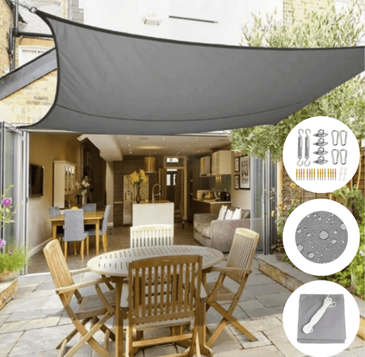 Outdoor Sun Shade Sail for Patio, Garden and Balcony with Mounting Kit
