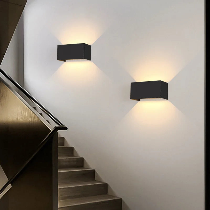 Outdoor Wall Lamp Minimalist LED Up Down Light for Indoor and Outdoor Use