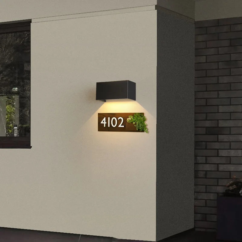 Outdoor Wall Lamp Minimalist LED Up Down Light for Indoor and Outdoor Use