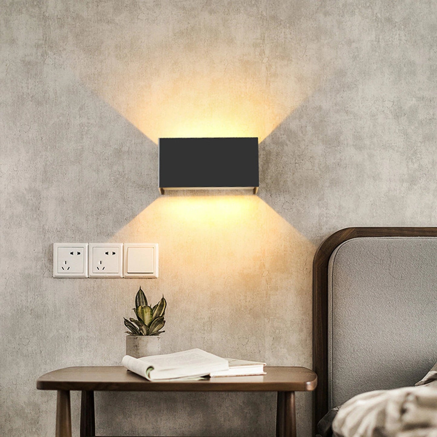 Outdoor Wall Lamp Minimalist LED Up Down Light for Indoor and Outdoor Use