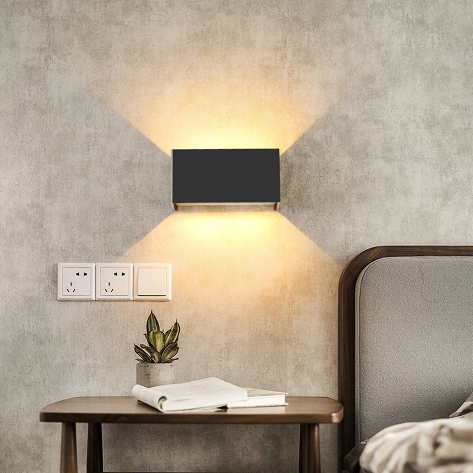 Outdoor Wall Lamp Minimalist LED Up Down Light for Indoor and Outdoor Use