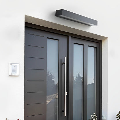 Outdoor Wall Lamp Modern Minimalist LED with Linear Light Strip for Facade and Patio