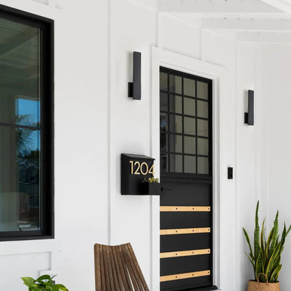 Outdoor Wall Lamp Modern Minimalist with Integrated LED and IP65 Rating