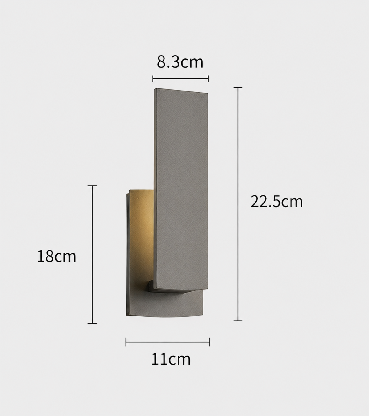 Outdoor Wall Lamp Modern Minimalist with Integrated LED and IP65 Rating